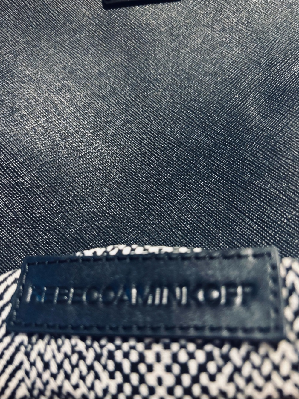 Rebecca Minkoff Avery Saffiano Leather Chain-Detail Crossbody - Picture 2 of 8